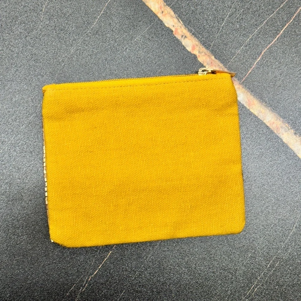 Gold Multicolor Beaded Pouch Bag with Vibrant Design